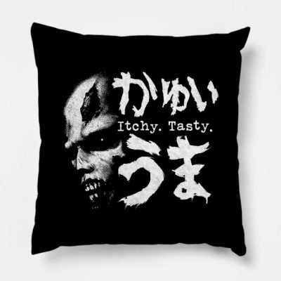 Itchy Tasty Z Throw Pillow Official Resident Evil Merch