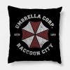 Welcome To Raccoon Throw Pillow Official Resident Evil Merch