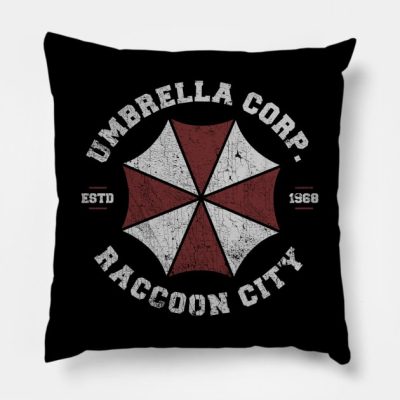 Welcome To Raccoon Throw Pillow Official Resident Evil Merch