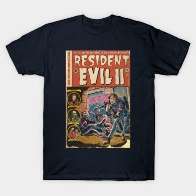 Resident Evil 2 Fan Art Comic Book Cover T-Shirt Official Resident Evil Merch