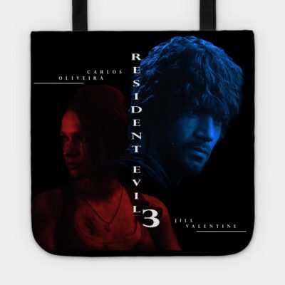 Jill And Carlos Resident Evil 3 Remake Tote Official Resident Evil Merch