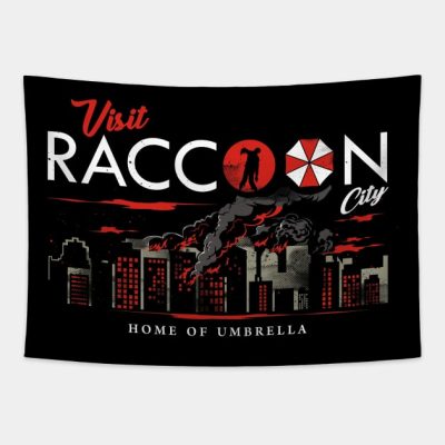 Visit Raccoon Tapestry Official Resident Evil Merch