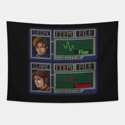 Resident Evil 2 Pixel Art Tapestry Official Resident Evil Merch