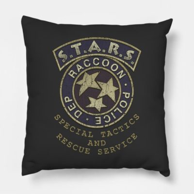 Special Tactics And Rescue Service Stars Throw Pillow Official Resident Evil Merch