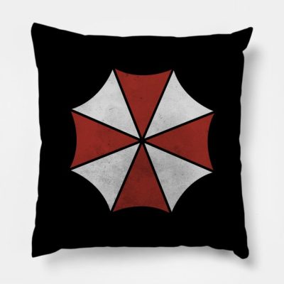 Resident Evil Umbrella Corp Throw Pillow Official Resident Evil Merch