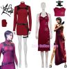 Female Resident 4 Ada Wong Cosplay Costume Evil Cheongsam Dress Bag Halloween Carnival Disguise Suit For - Resident Evil Store