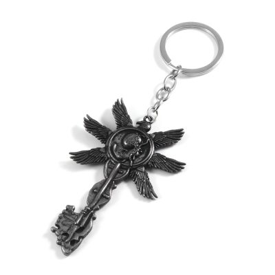 Game Residents Evils 8 Village keychain Six Winged Unborn Metal Pendant Alloy Keychain Keyring Key Chain - Resident Evil Store
