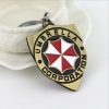 Game Residents Evils Red Umbrella Keychains Vintage Six Winged Unborn Key Shape Keyring Key Chains For - Resident Evil Store