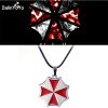 Game Residents Evils Red Umbrella Pendant Necklaces Logo Fashion Game Jewelry Men Women Key Pendant Cosplay - Resident Evil Store