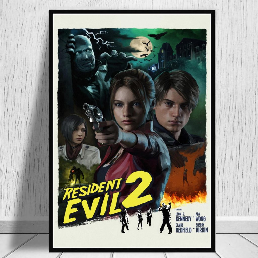 Gaming Canvas Resident Evil Canvas Painting Posters and Prints Wall Art Picture Home Living Room Decor 25 - Resident Evil Store