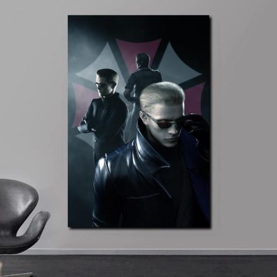 Resident Evil 2 Game Posters Hot Sale Classic Movie Canvas Painting HD Print Wall Art Pictures 7 - Resident Evil Store