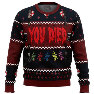 Ugly Christmas Sweater front 71 - Resident Evil Store