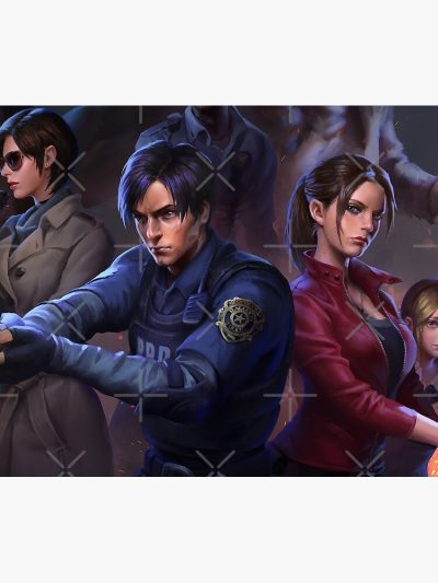 Let'S Get Out Of Raccoon City! - Leon S. Kennedy, Ada Wong & Claire Redfield - Re2 Tapestry Official Resident Evil Merch