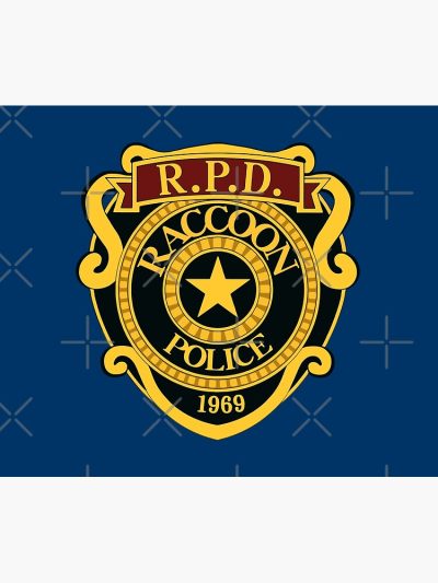 Resident Evil Rpd Remake Logo Tapestry Official Resident Evil Merch