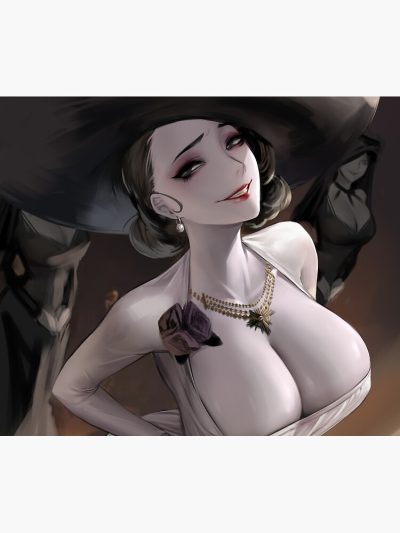 Sexy Alcina Lady Dimitrescu (Resident Evil 8 Village Reviii Re8 Horny Lewd Busty Boobs Tits Milf Hentai) Tapestry Official Resident Evil Merch