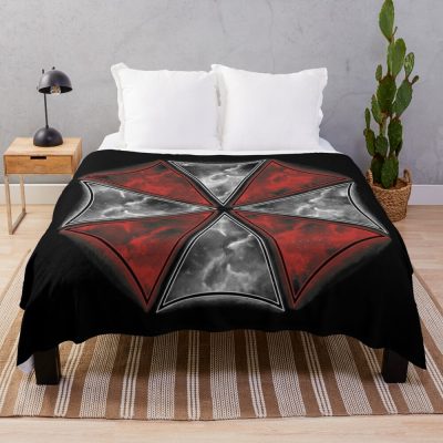 Smoke Umbrella Throw Blanket Official Resident Evil Merch