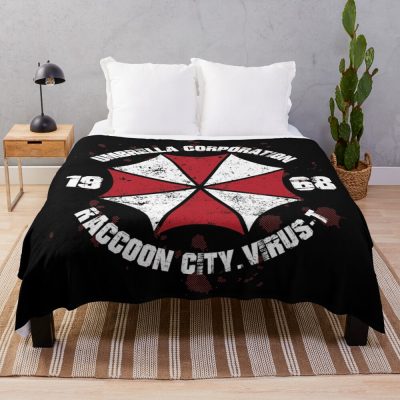 Umbrella Corporation Throw Blanket Official Resident Evil Merch