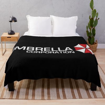 Umbrella Corporation Throw Blanket Official Resident Evil Merch