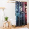 Leon And Claire Resident Evil Shower Curtain Official Resident Evil Merch