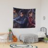 Let'S Get Out Of Raccoon City! - Leon S. Kennedy, Ada Wong & Claire Redfield - Re2 Tapestry Official Resident Evil Merch