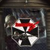 resident evil game premium quilt black white umbrella corporation blonde girl quilt blanketjimef - Resident Evil Store