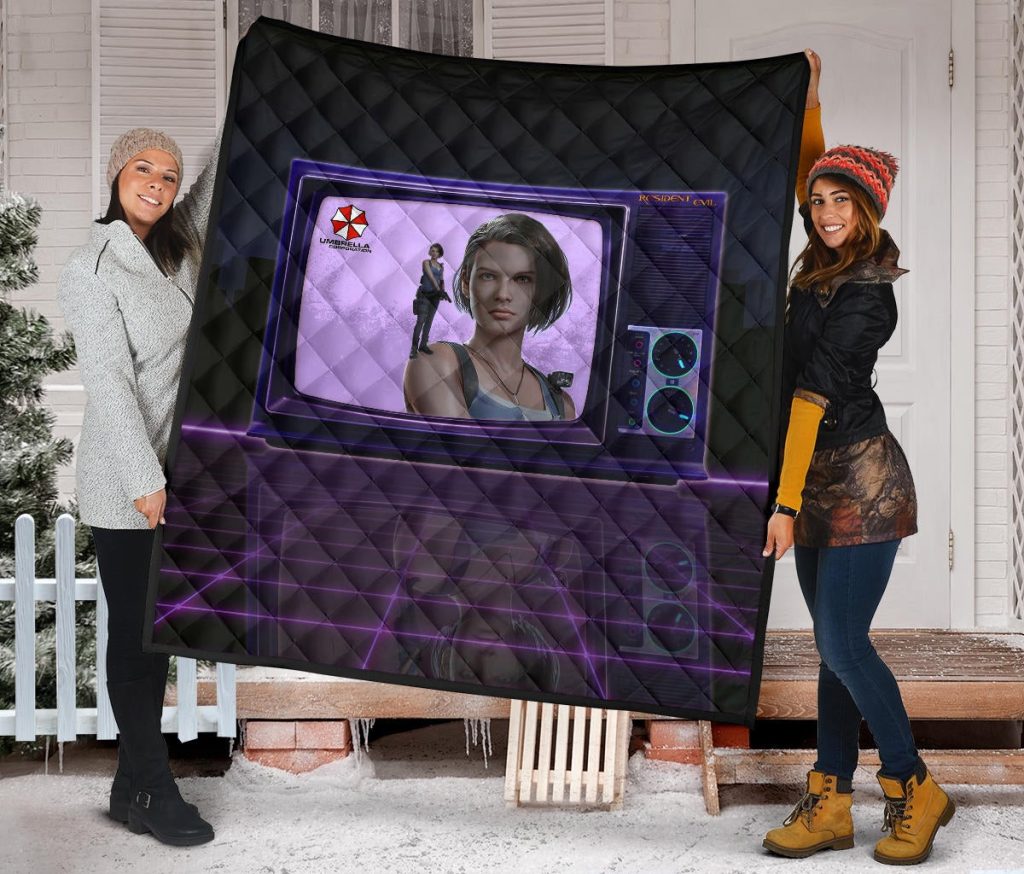 resident evil game premium quilt jill valentine appear on tv quilt blanketaqb2b - Resident Evil Store