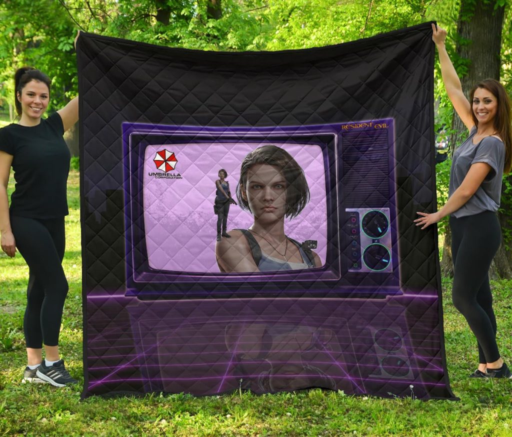 resident evil game premium quilt jill valentine appear on tv quilt blanketgjoff - Resident Evil Store