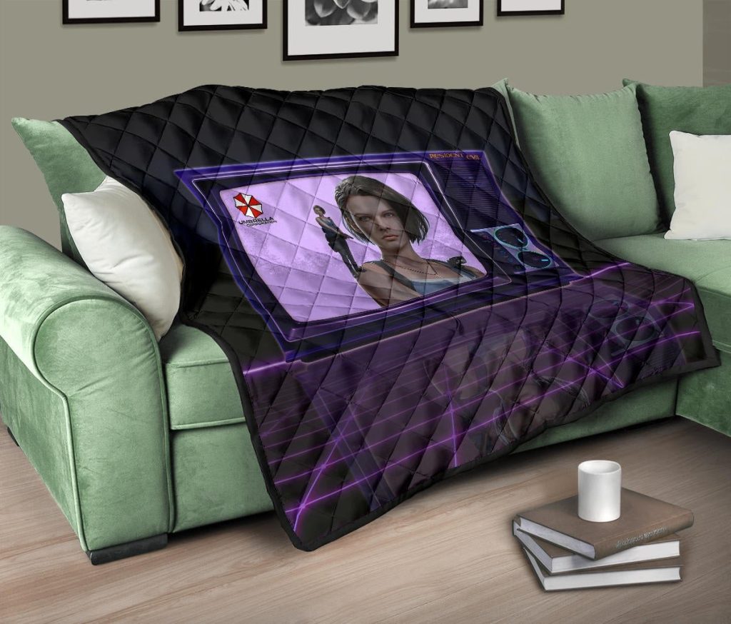 resident evil game premium quilt jill valentine appear on tv quilt blanketkuc7s - Resident Evil Store