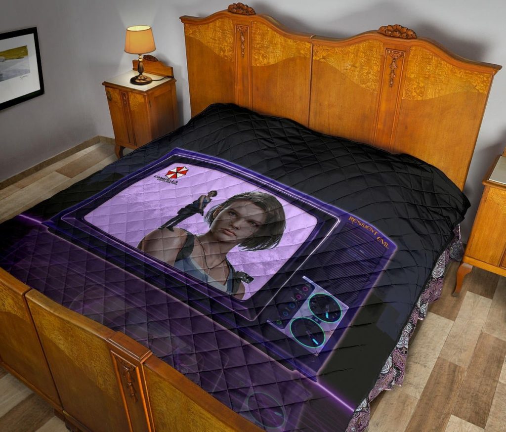 resident evil game premium quilt jill valentine appear on tv quilt - Resident Evil Store