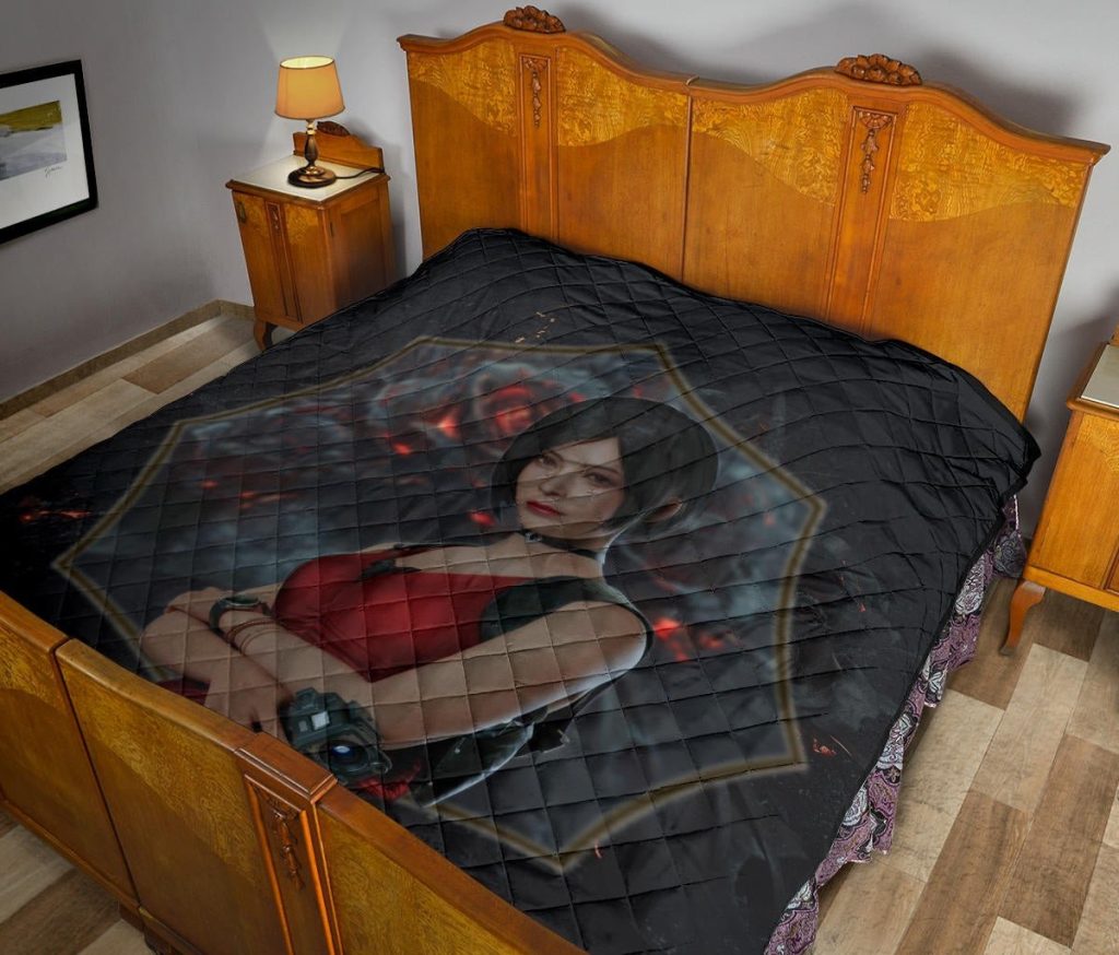 resident evil game premium quilt pretty ada wong red dress quilt blanket1bm5k - Resident Evil Store