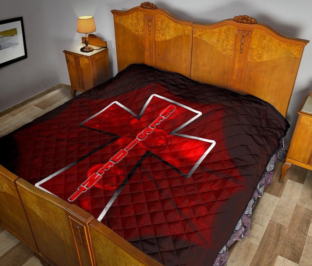 resident evil game premium quilt red umbrella corporation with blood in cross quilt blanket3ir9q - Resident Evil Store