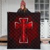 resident evil game premium quilt red umbrella corporation with blood in cross quilt blanket7awym - Resident Evil Store