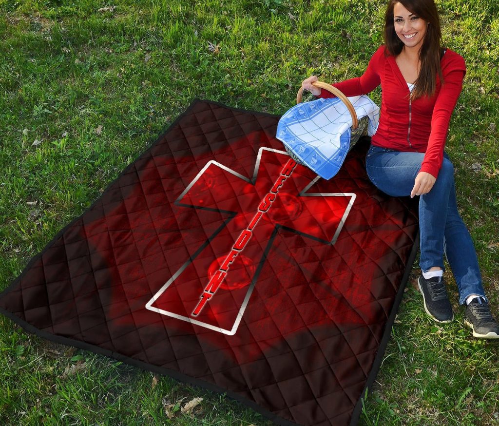 resident evil game premium quilt red umbrella corporation with blood in cross quilt blanketfrom0 - Resident Evil Store