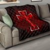 resident evil game premium quilt red umbrella corporation with blood in cross quilt blanketia0ra - Resident Evil Store