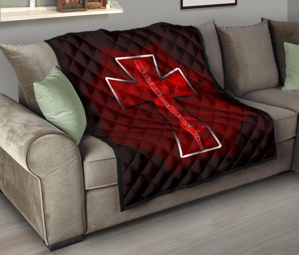 resident evil game premium quilt red umbrella corporation with blood in cross quilt blanketia0ra - Resident Evil Store