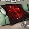 resident evil game premium quilt red umbrella corporation with blood in cross quilt blanketwwrvp - Resident Evil Store