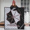 resident evil game premium quilt umbrella corp symbol black white yin and yang quilt blanket0dsom - Resident Evil Store