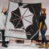 resident evil game premium quilt umbrella corp symbol black white yin and yang quilt blanketlt2rt - Resident Evil Store