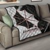 resident evil game premium quilt umbrella corp symbol black white yin and yang quilt blanketmvxzs - Resident Evil Store