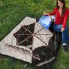 resident evil game premium quilt umbrella corp symbol black white yin and yang quilt blanketyyg4f - Resident Evil Store