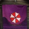 resident evil game premium quilt umbrella corp symbol retro galaxy wave quilt blanket9wz2w - Resident Evil Store