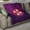 resident evil game premium quilt umbrella corp symbol retro galaxy wave quilt blanketgxbb4 - Resident Evil Store