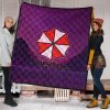 resident evil game premium quilt umbrella corp symbol retro galaxy wave quilt blanketj3r9a - Resident Evil Store