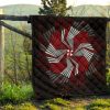 resident evil game premium quilt umbrella corp symbol spiral quilt blanketummwi - Resident Evil Store