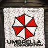 resident evil game premium quilt umbrella corp symbol uss white and red quilt blanketnxtzt - Resident Evil Store